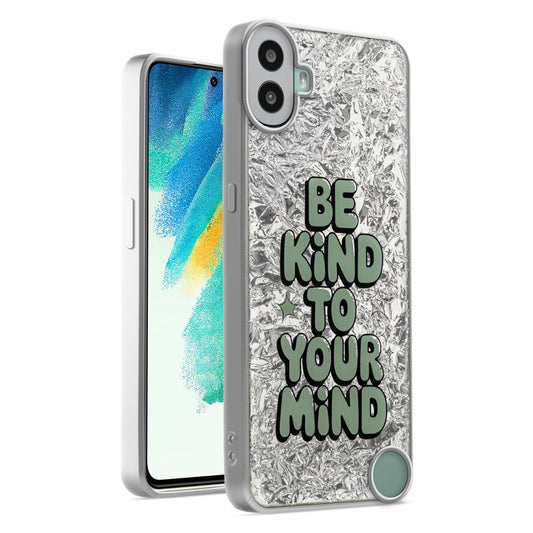 Shiny Foil Design Printed Back Case for CMF by Nothing Phone 1 With Soft Edges with Glossy Semi-Hard Back