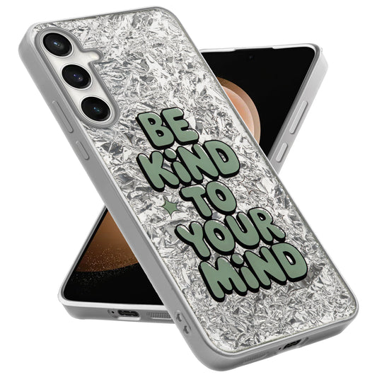 Shiny Foil Design Printed Back Case for Samsung S23 FE 5G With Soft Edges with Glossy Semi-Hard Back