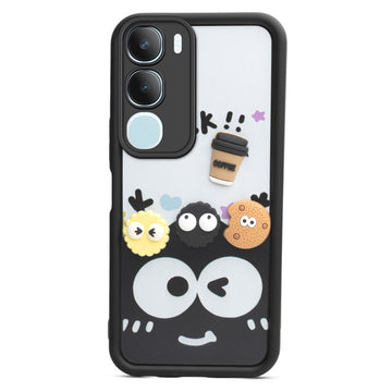 Playful 3D Cartoon Soft Back Case For Vivo Y29 5G With Camera Protection