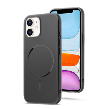 Slim Metallic Texture Wireless Charging MagSafe Case for Apple iPhone 11