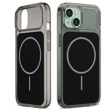 Silicone Hybrid Hard Back Cover with Wireless Charging Support for Apple iPhone 15 Plus