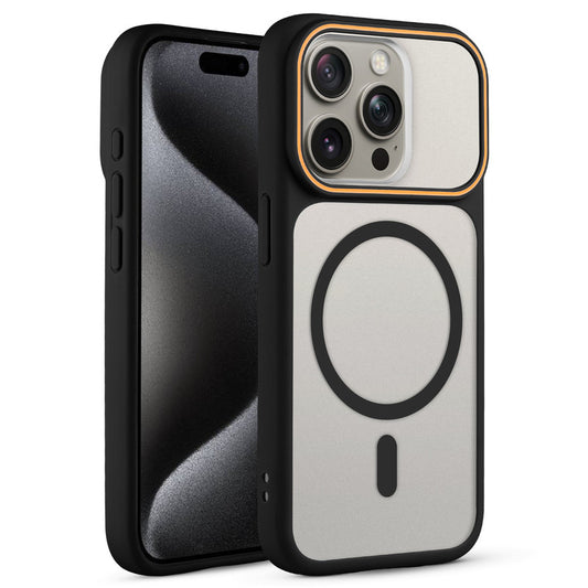Premium MagSafe Case for Apple iPhone 15 Pro with Frosted Back, Soft Silicone Edges & Raised Camera Protection