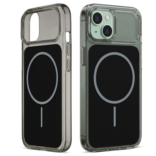 Silicone Hybrid Hard Back Cover with Wireless Charging Support for Apple iPhone 15