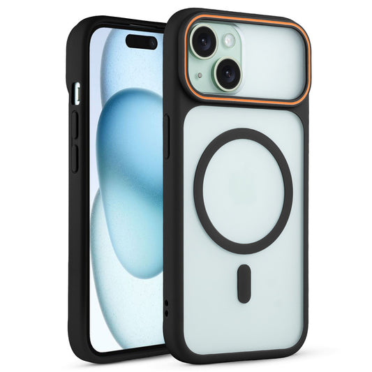 Premium MagSafe Case for Apple iPhone 15 with Frosted Back, Soft Silicone Edges & Raised Camera Protection