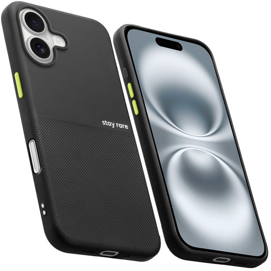 Premium Silicone Textured Case With Camera Protection & Inner Microfiber Lining Back Cover For Apple iPhone 16