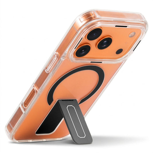 Clear Case with Kickstand & Wireless Charging Support For Apple iPhone 17 Pro
