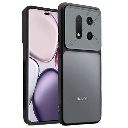 Premium Frosted Back Cover with Textured Camera Design & Metal-Look Buttons for Honor X9C 5G