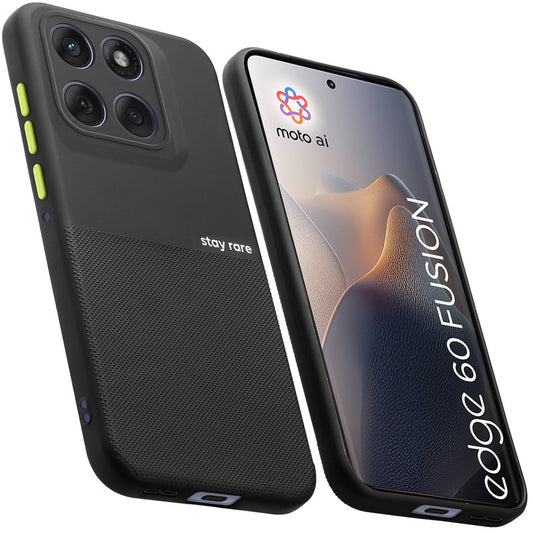 Premium Silicone Textured Case With Camera Protection & Inner Microfiber Lining Back Cover For Motorola Edge 60 Fusion 5G