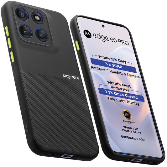 Premium Silicone Textured Case With Camera Protection & Inner Microfiber Lining Back Cover For Motorola Edge 60 Pro 5G