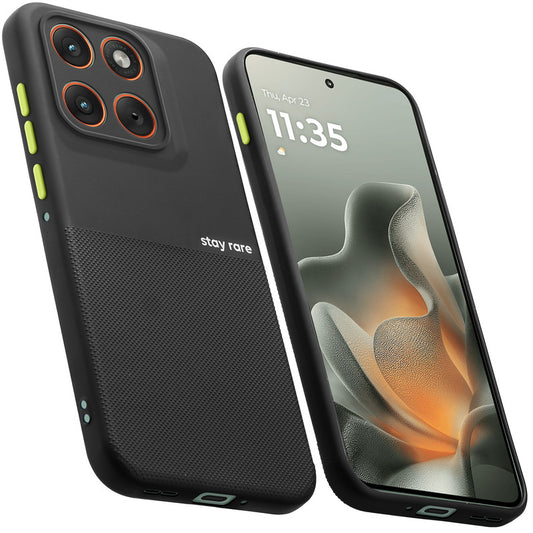 Premium Silicone Textured Case With Camera Protection & Inner Microfiber Lining Back Cover For Motorola Edge 70 5G