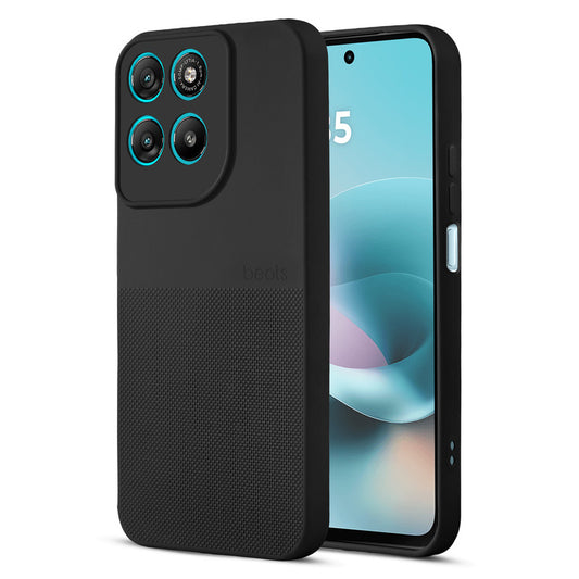 Durable Silicone Matte Back Cover with Textured Grip & Raised Camera Edges for Motorola G57 Power 5G