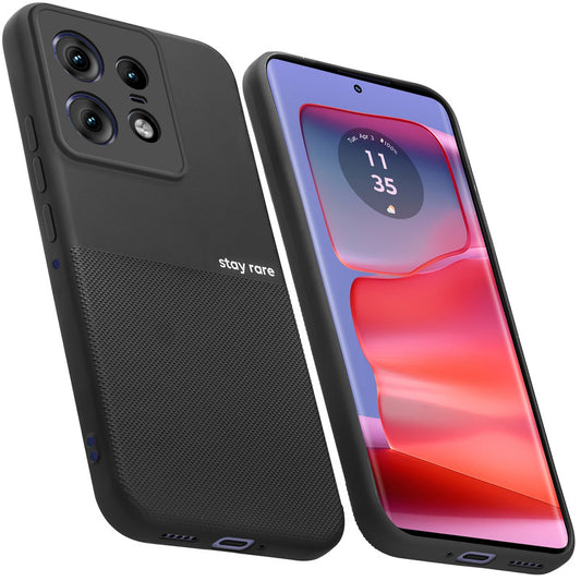 Matte Grip Silicone Case With Camera Protection & Microfiber Lining For Motorola Moto Edge 50 Pro 5G