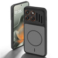 Black back cover for Motorola Moto Edge 70 5G with camera cut protection and ring design on back side.