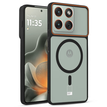 Premium MagSafe Case for Motorola Moto Edge 70 5G with Frosted Back, Soft Silicone Edges & Raised Camera Protection