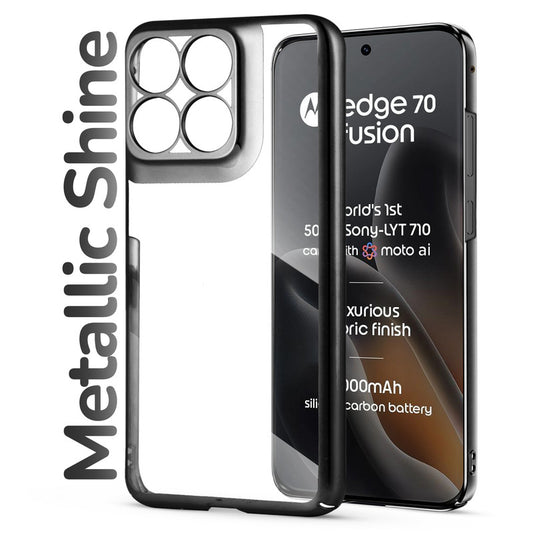 Shiny Edge Cuts Case for Motorola Moto Edge 70 Fusion 5G