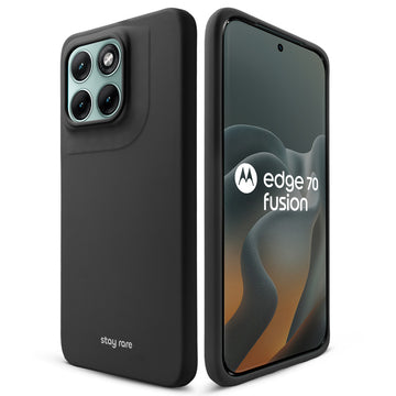 Stay Rare Smooth Silicone Case for Motorola Moto Edge 70 Fusion 5G with Anti-Slip Grip & Camera Protection