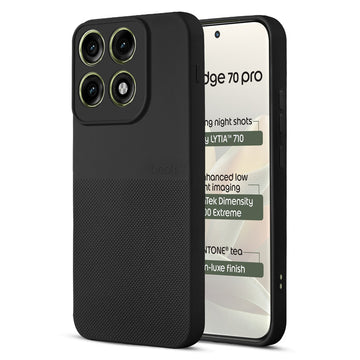 Durable Silicone Matte Back Cover with Textured Grip & Raised Camera Edges for Motorola Moto Edge 70 Pro 5G