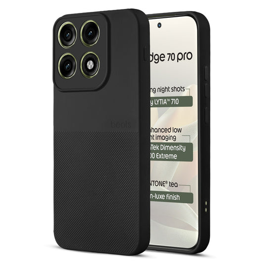 Durable Silicone Matte Back Cover with Textured Grip & Raised Camera Edges for Motorola Moto Edge 70 Pro 5G