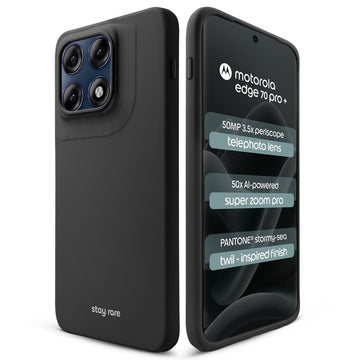 Stay Rare Smooth Silicone Case for Motorola Moto Edge 70 Pro Plus 5G with Anti-Slip Grip & Camera Protection