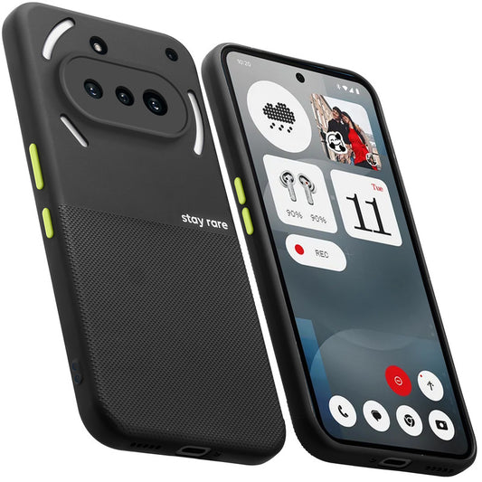 Premium Silicone Textured Case With Camera Protection & Inner Microfiber Lining Back Cover For Nothing Phone 3A 5G