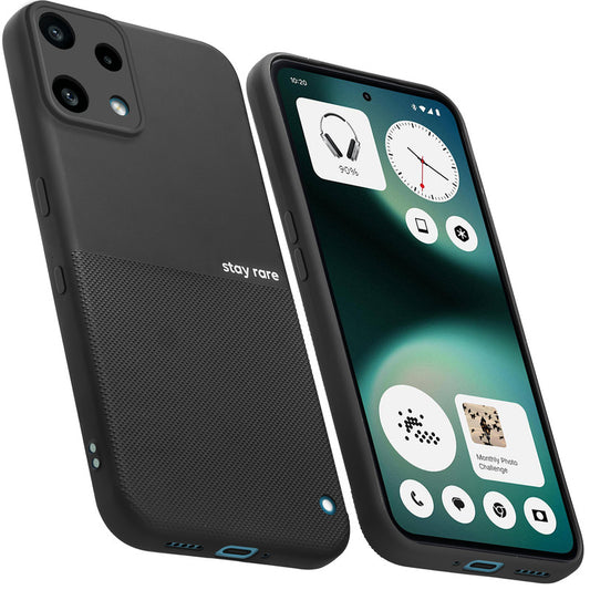 Matte Grip Silicone Case With Camera Protection & Microfiber Lining For Nothing Phone 3a Lite 5G