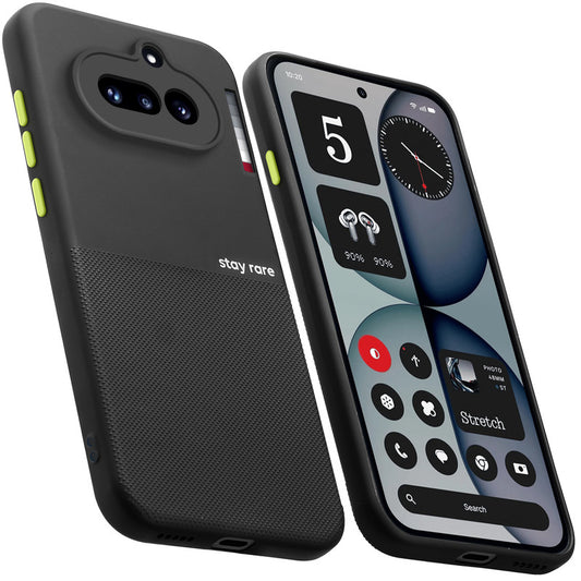 Premium Silicone Textured Case With Camera Protection & Inner Microfiber Lining Back Cover For Nothing Phone 4A 5G
