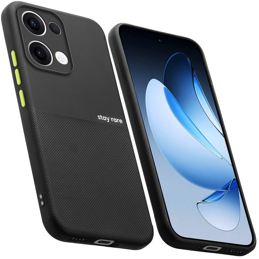 Premium Silicone Textured Case With Camera Protection & Inner Microfiber Lining Back Cover For OPPO Reno 13 5G