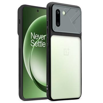 Premium Frosted Back Cover with Textured Camera Design & Metal-Look Buttons for OnePlus 15R 5G