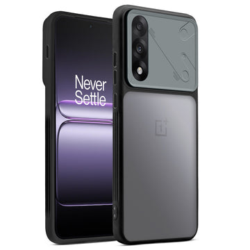 Premium Frosted Back Cover with Textured Camera Design & Metal-Look Buttons for OnePlus Nord 5 5G