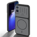 Black back cover for OnePlus Nord CE 4 Lite 5G with camera cut protection and ring design on back side.