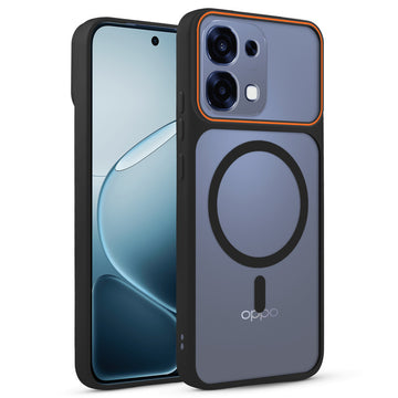 Premium Magnetic Case for Oppo F31 5G with Frosted Back, Soft Silicone Edges & Raised Camera Protection