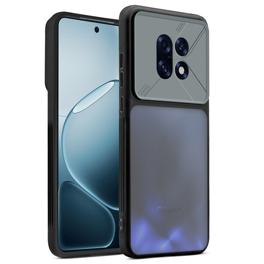 Premium Frosted Back Cover with Textured Camera Design & Metal-Look Buttons for Oppo F31 Pro Plus 5G