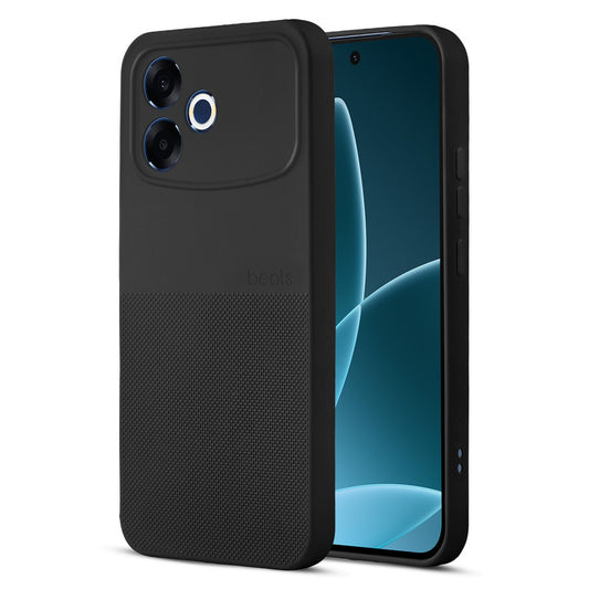 Durable Silicone Matte Back Cover with Textured Grip & Raised Camera Edges for Oppo F33 Pro 5G