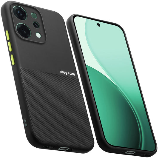 Premium Silicone Textured Case With Camera Protection & Inner Microfiber Lining Back Cover For Oppo Reno 14 5G