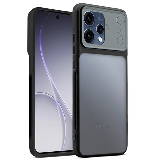 Premium Frosted Back Cover with Textured Camera Design & Metal-Look Buttons for Oppo Reno 15 5G