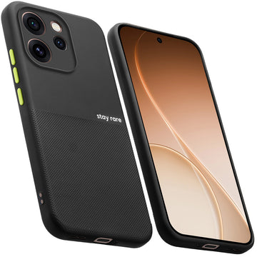 Premium Silicone Textured Case With Camera Protection & Inner Microfiber Lining Back Cover For Oppo Reno 15 Pro 5G