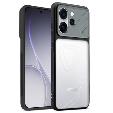 Premium Frosted Back Cover with Textured Camera Design & Metal-Look Buttons for Oppo Reno 15 Pro Mini 5G