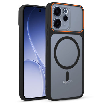 Premium Magnetic Case for Oppo Reno 15C 5G with Frosted Back, Soft Silicone Edges & Raised Camera Protection