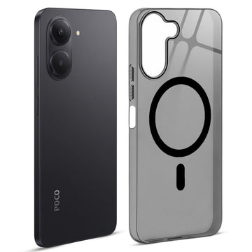 Anti-Yellow Colored Camera Line Case Support Magnetic Accessories Back Cover For Poco C81x 4G