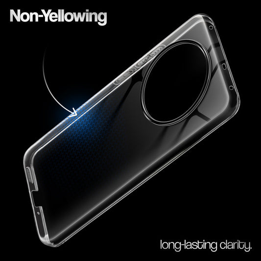 Crystal Clear Anti-Yellow Transparent Back Cover Case With Camera Ring Protection for Realme 14 Pro Plus 5G