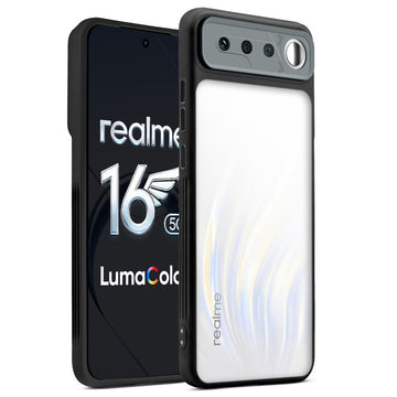 Premium Frosted Back Cover with Textured Camera Design & Metal-Look Buttons for Realme 16 5G