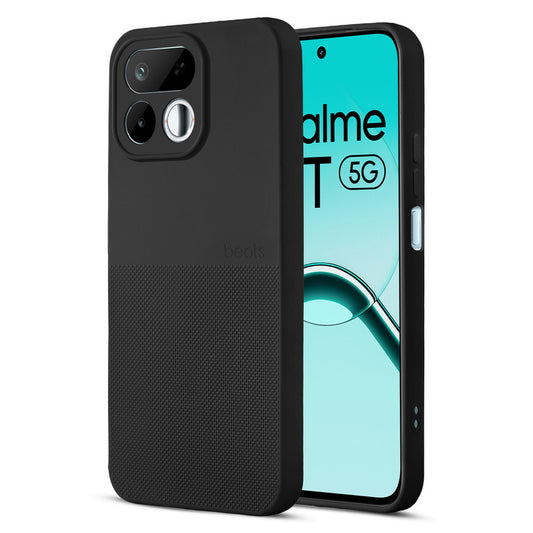 Durable Silicone Matte Back Cover with Textured Grip & Raised Camera Edges for Realme 16T 5G