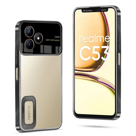 Clear Logo Cut Case with Raised Camera Guard for Realme C53