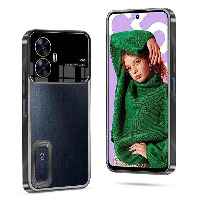 Clear Logo Cut Case with Raised Camera Guard for Realme C55