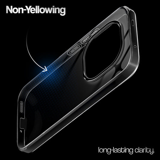 Crystal Clear Anti-Yellow Transparent Back Cover Case With Camera Ring Protection for Redmi Note 15 Pro Plus 5G