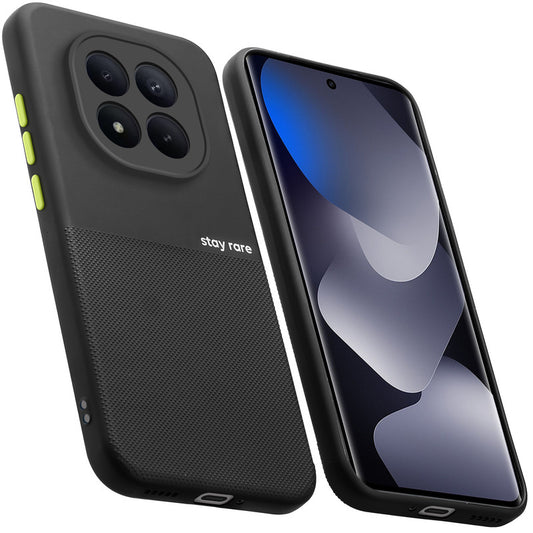 Premium Silicone Textured Case With Camera Protection & Inner Microfiber Lining Back Cover For Redmi Note 15 Pro Plus 5G