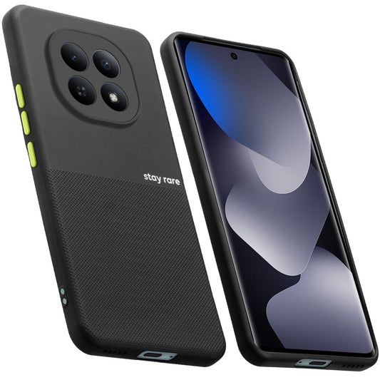 Premium Silicone Textured Case With Camera Protection & Inner Microfiber Lining Back Cover For Redmi Note 15 SE 5G