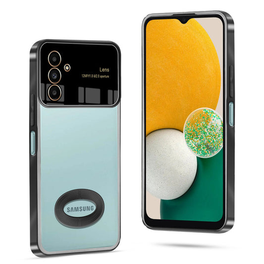 Clear Logo Cut Case with Raised Camera Guard for Samsung A04s