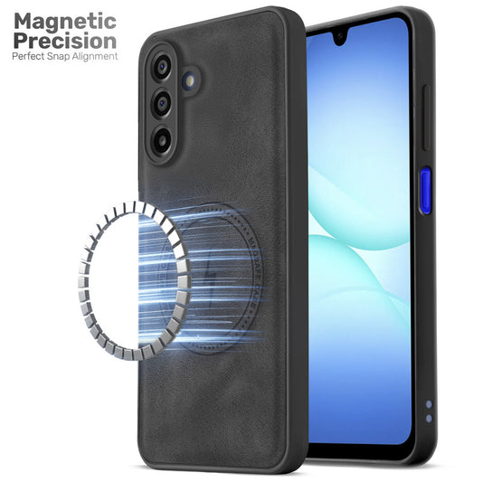 Refined PU Leather Case for Samsung A17 5G , with Support for MagSafe & Wireless Accessories
