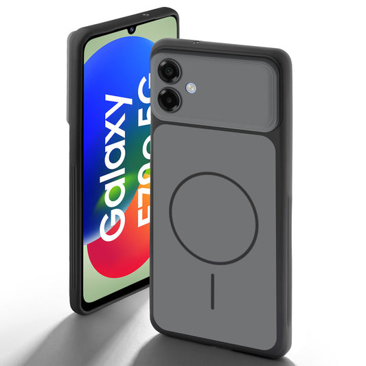 Dual tone silicone Black back cover for Samsung F70e 5G showing camera protection and design